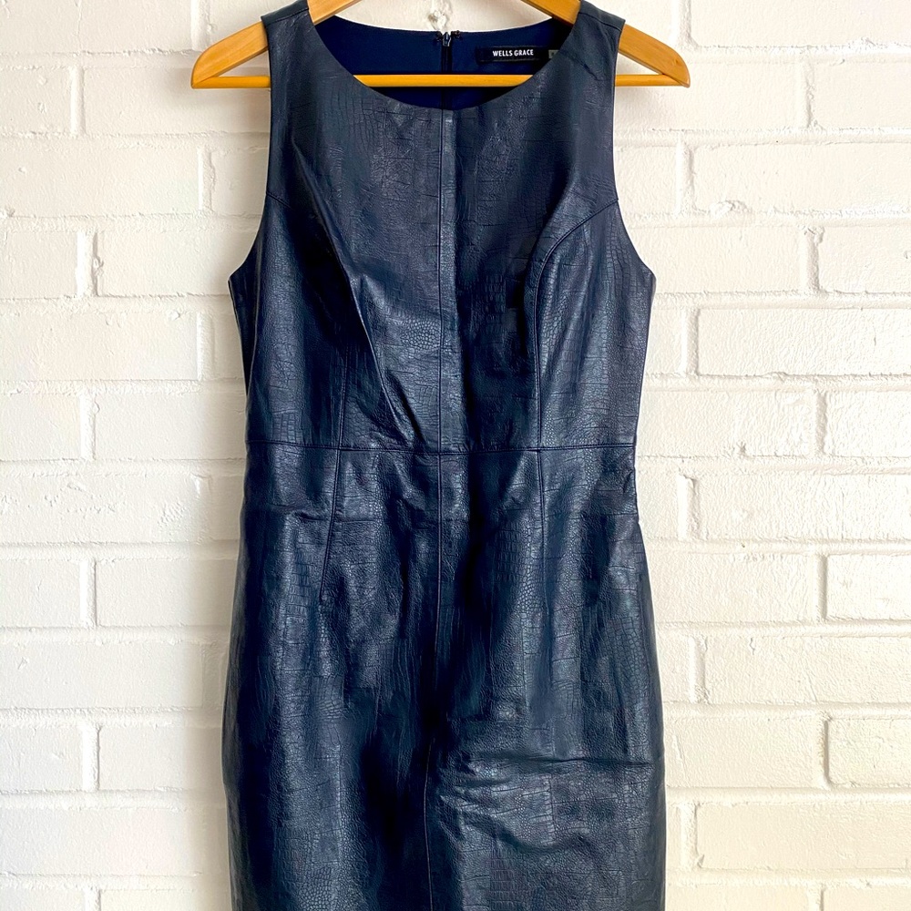 NWOT Wells Grace Navy Party Dress